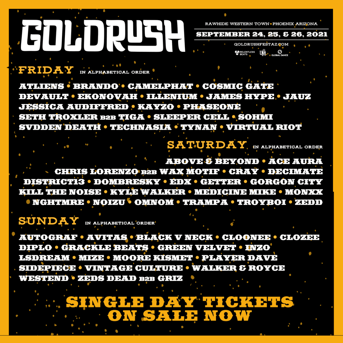 Goldrush Music Festival Announces Phase Two Lineup And Day Splits
