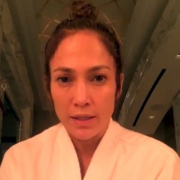 Serious Look Jennifer Lopez No Makeup