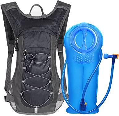 Amazon.com: Unigear Mochila de hidratación con vejiga de agua de 70 onzas  de 2 l para correr, senderismo, ciclismo, escalada, camping, ciclismo  (negro) : Deportes y Actividades al Aire Libre