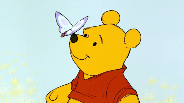 Winnie the Pooh yellow cartoon characters