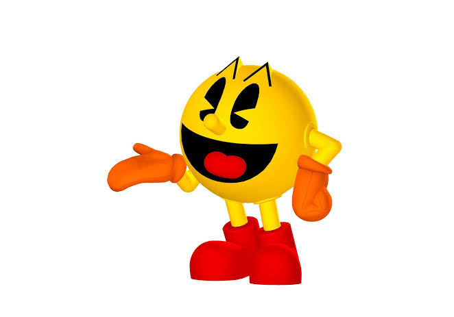 Pac-Man yellow cartoon characters