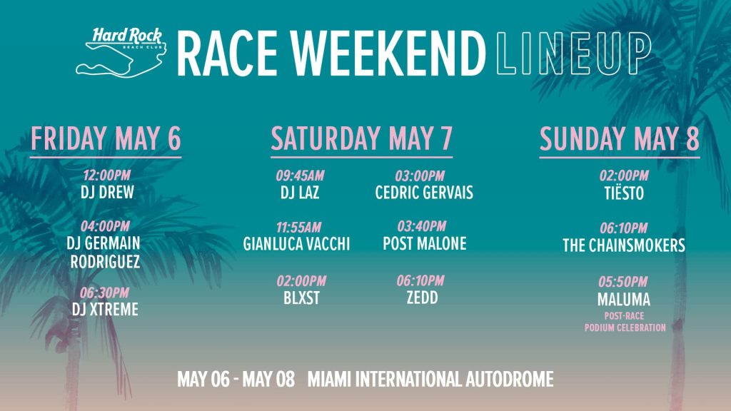All The Superstar DJs Come Out to F1 Miami This Weekend