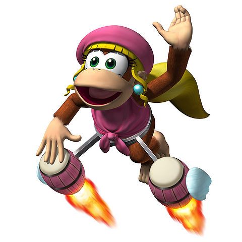 Female Mario characters: Dixie Kong