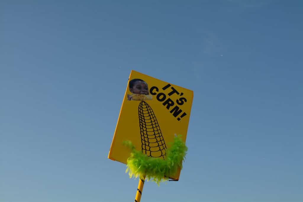 It's Corn festival totem at ILLfest