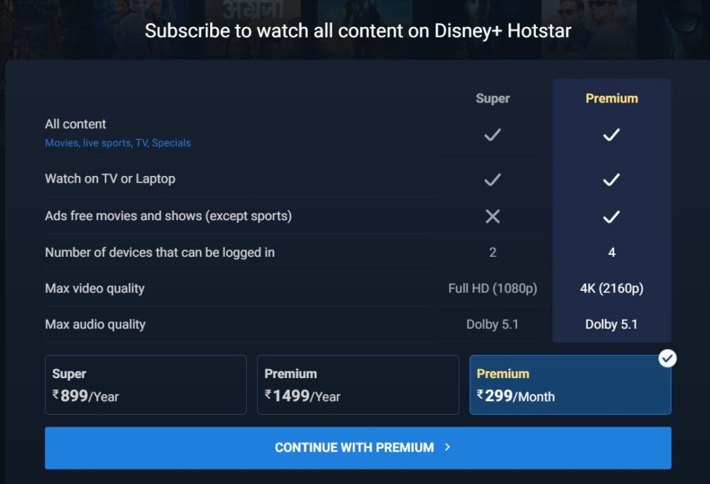 Disney + Hotstar