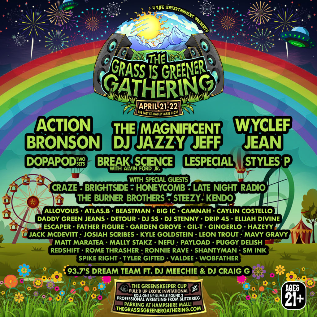 The Grass Is Greener Gathering Announces Action Bronson, Wyclef Jean, and more