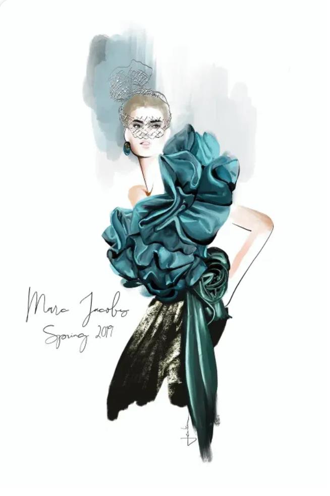 Janka Letková fashion illustration