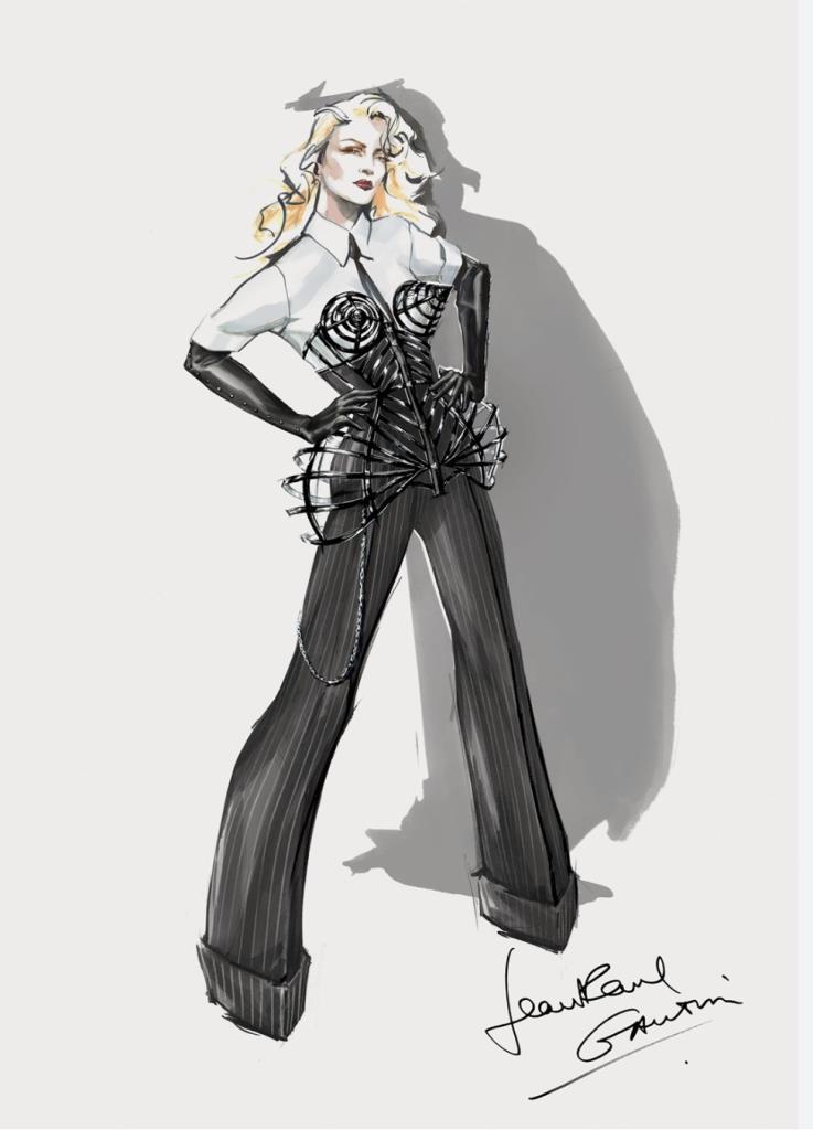 fashion illustration by Jean Paul Gaultier 2012