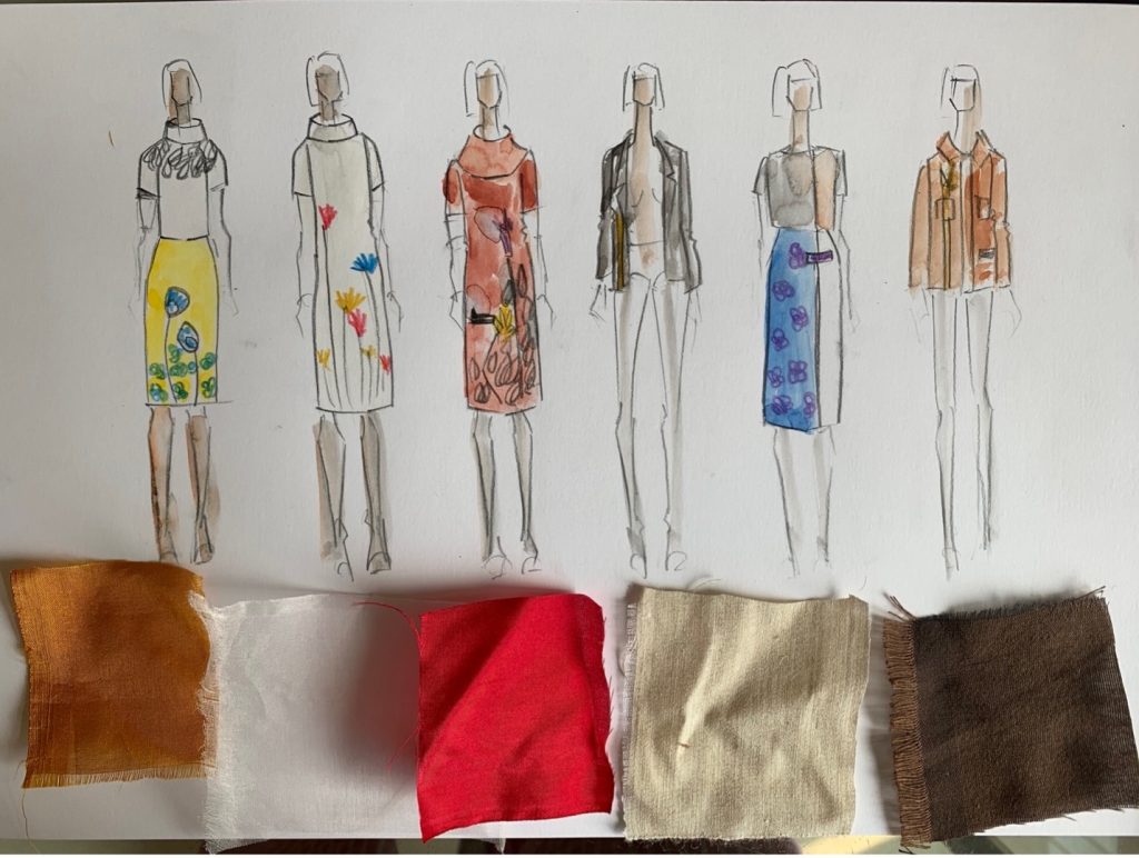 fashion sketches by Ruchira Amare