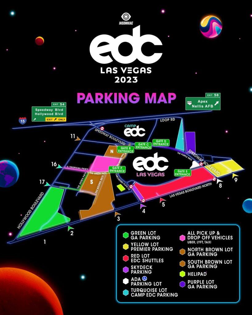 EDC Las Vegas 2023 Set Times and Festival Map Are Out