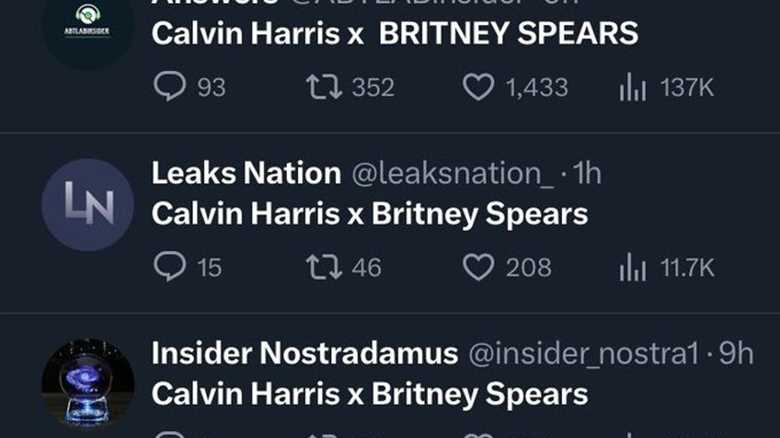 Calvin Harris Denies Britney Spears Collaboration Rumors