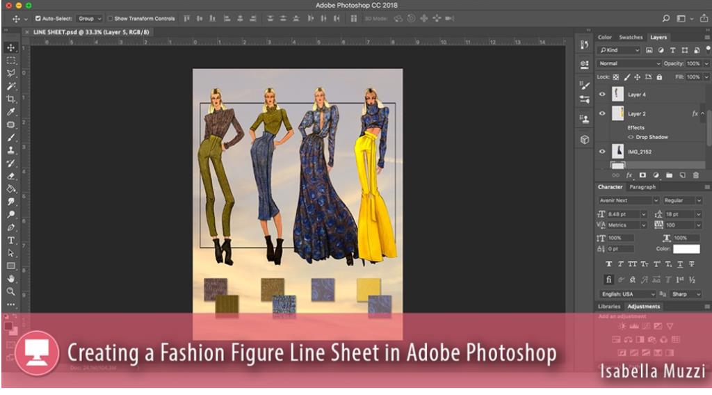 Creating a Fashion Figure Line Sheet