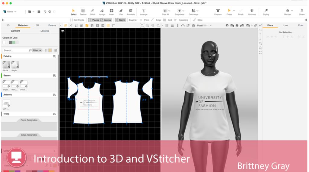 Browzwear: Introduction to 3D and V Stitcher