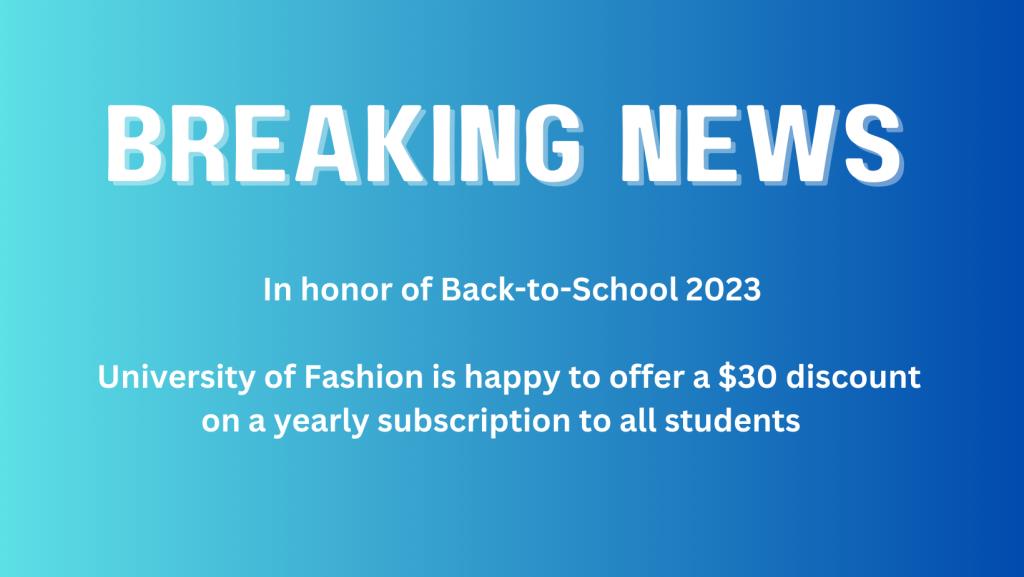 Breaking news- UoF offers a back-to-school special to all students