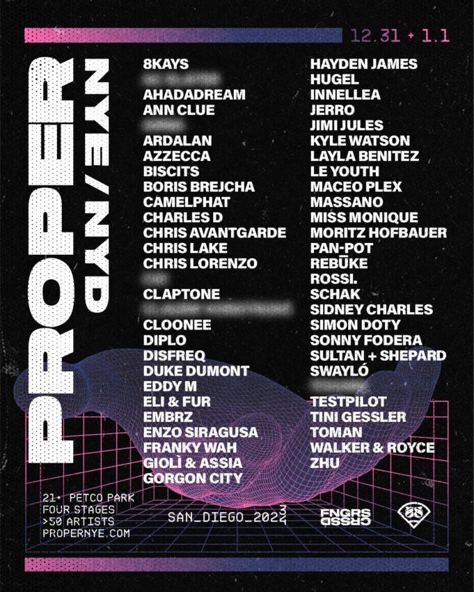 FNGRS CRSSD Announces PROPER Las Vegas Debut for New Years 2024