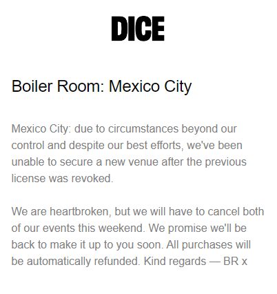 Boiler Room Is Forced To Cancel Mexico City Shows