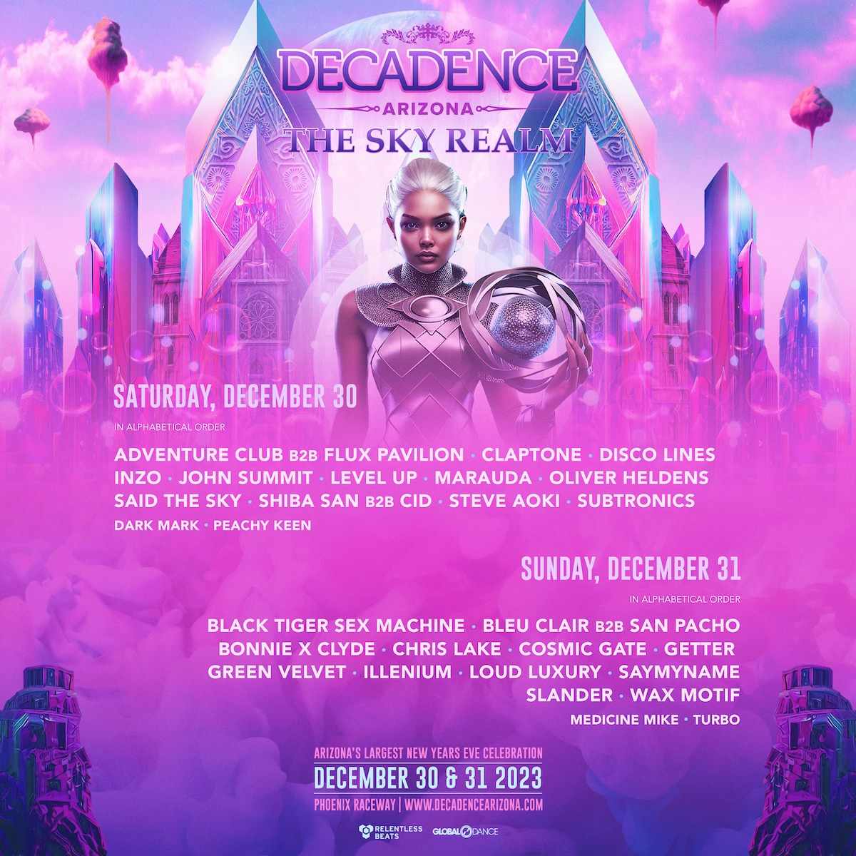 Decadence Arizona Announces Final 2023 Lineup Additions and Day Splits