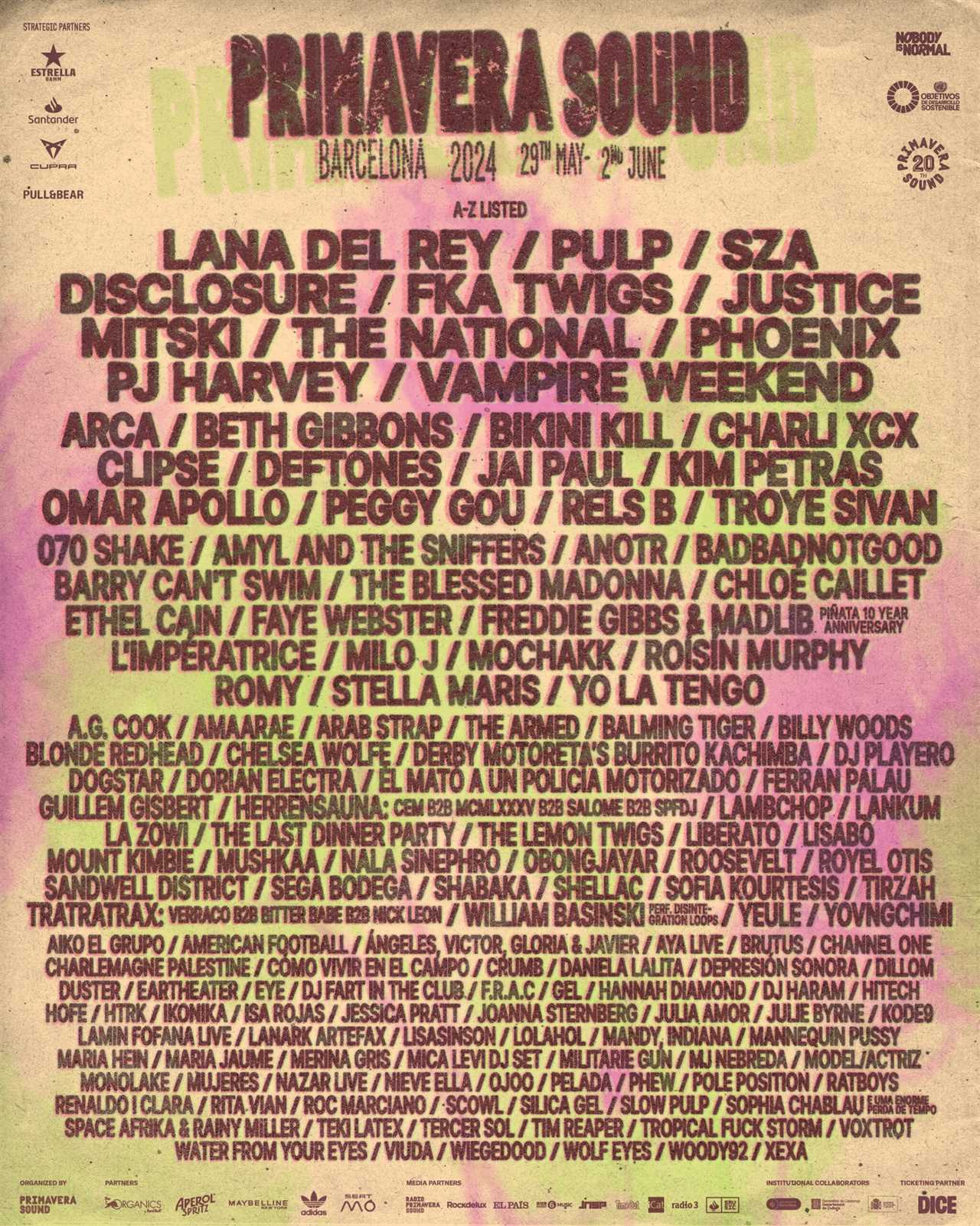 Primavera Sound Brings Another Eclectic Blend Of Alternative, Indie, And Dance On 2024 Lineup