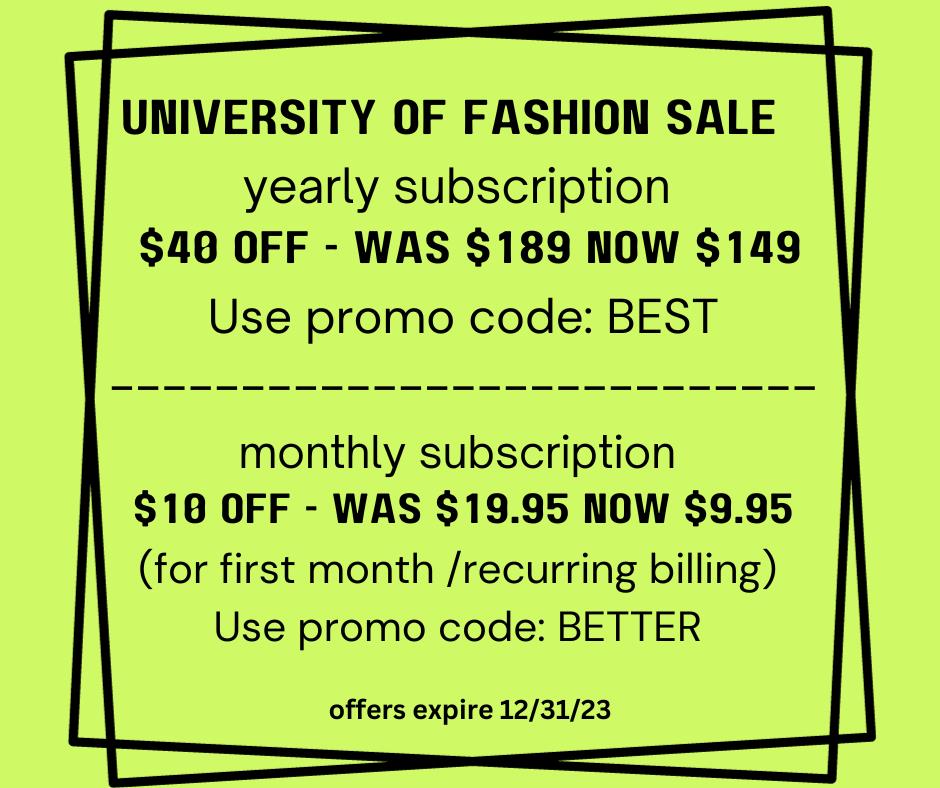 UoF promo codes for yearly at $149 was $189 and monthly was $9.95 monthly (recurring billing) was $19.95