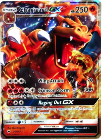 Charizard GX Burning Shadows