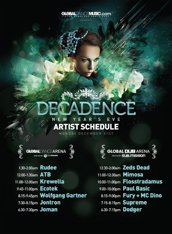 Reminisce On Decadence NYE With Their Lineups Throughout The Years