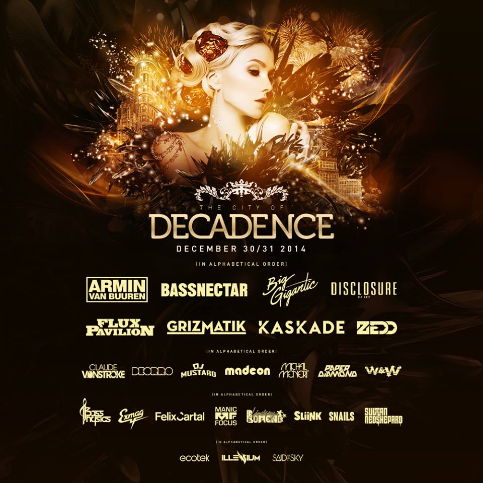Reminisce On Decadence NYE With Their Lineups Throughout The Years