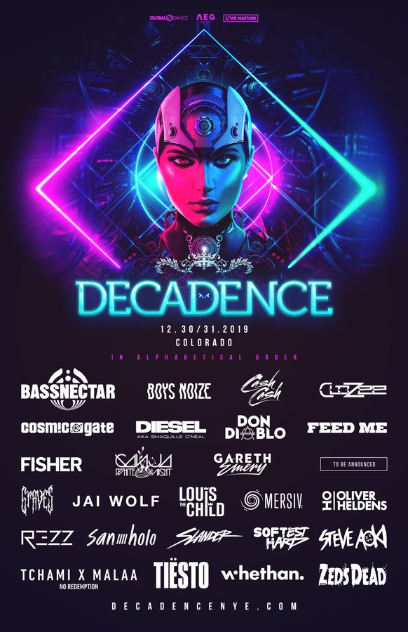 Reminisce On Decadence NYE With Their Lineups Throughout The Years
