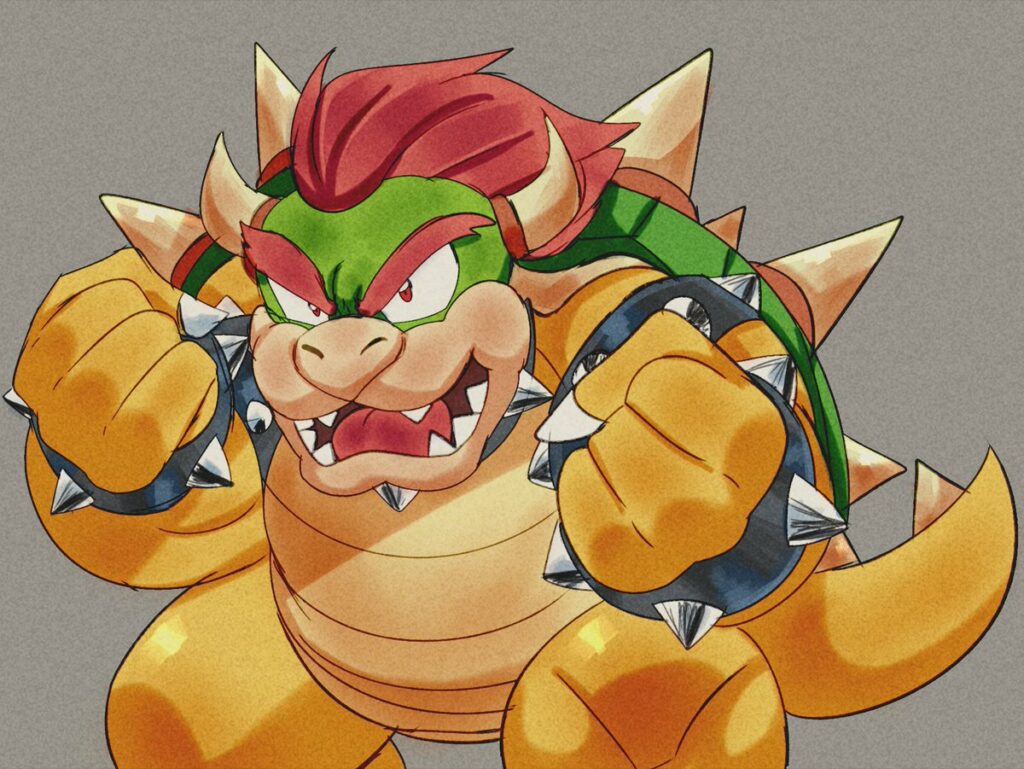 Cartoon turtle: Bowser 