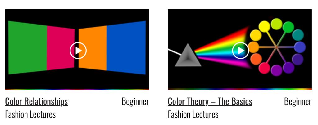 poster frame images of color lesson on UoF website