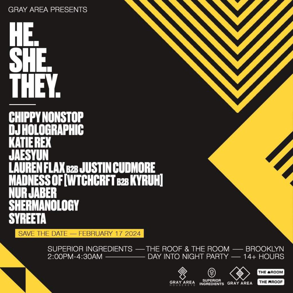 HE.SHE.THEY Lands in Brooklyn to Grace With Crazy Lineup