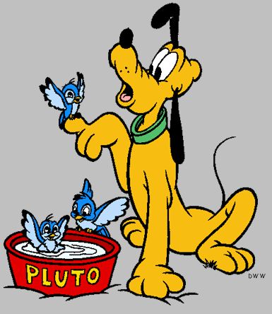 Cartoon characters: Pluto