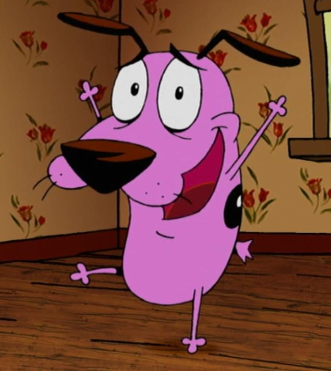 Cartoon characters: Courage the Cowardly Dog