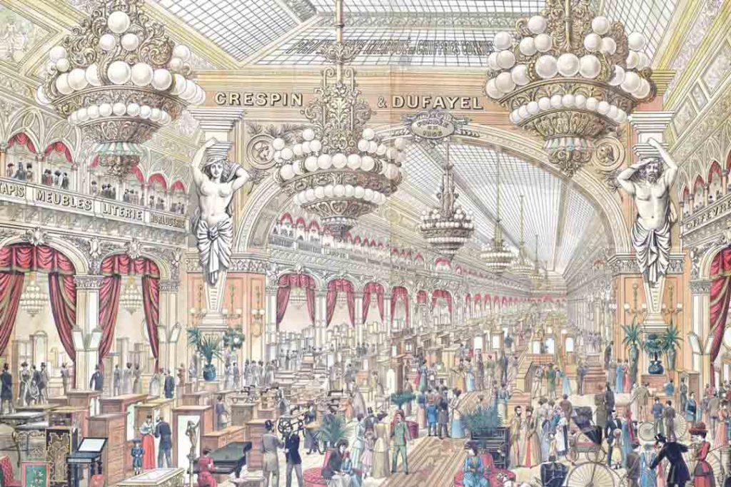 Illustration of a Parisian Department store (Photo credit: Musée des Arts Décoratifs)