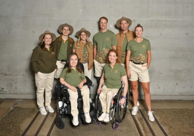 image of the Australian Paralympic uniforms 