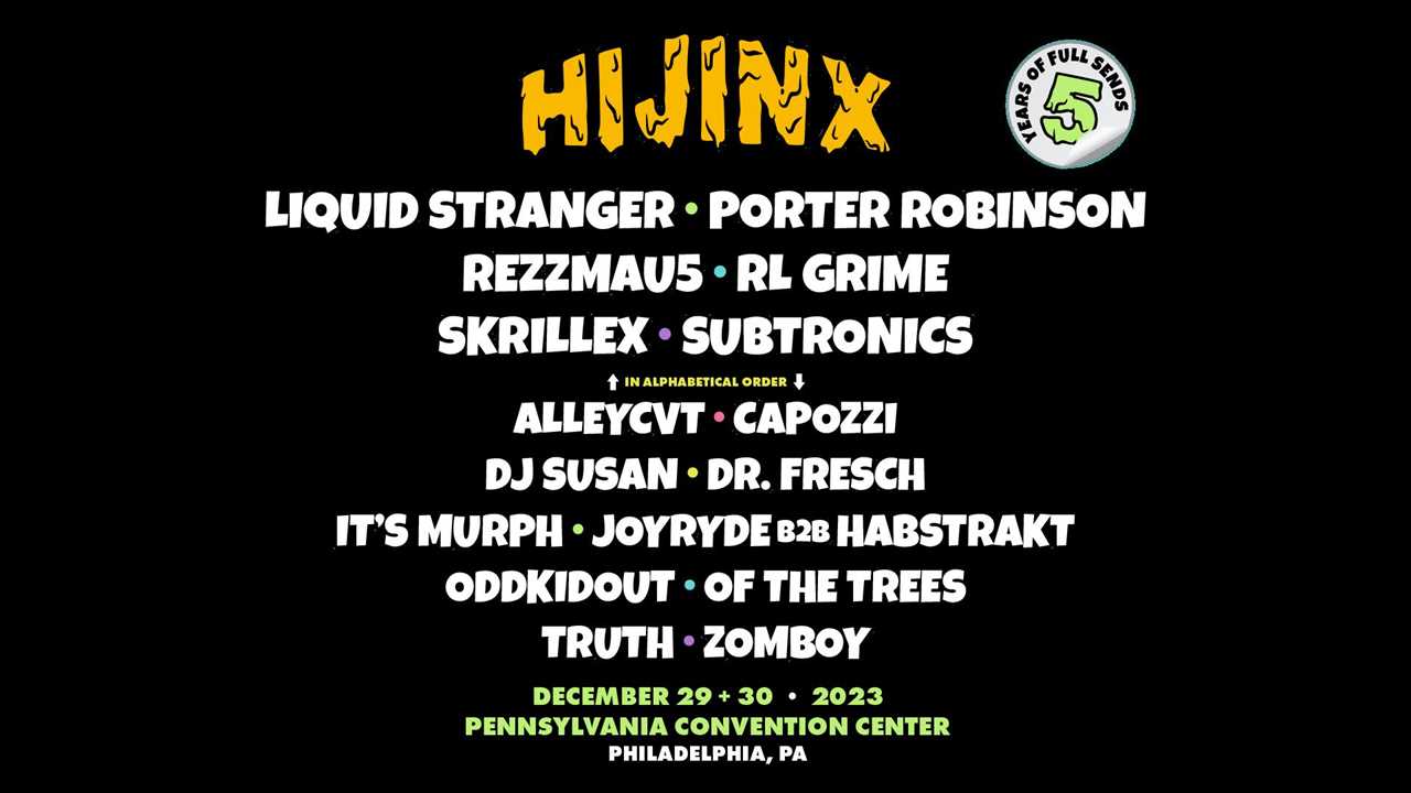 hijinx festival lineup 2023