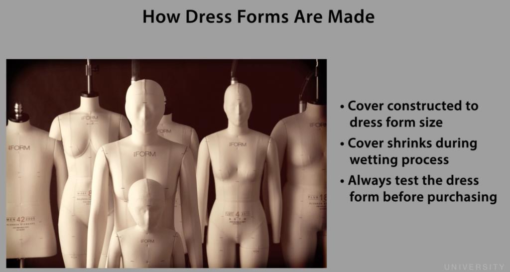 image of how dress forms are made