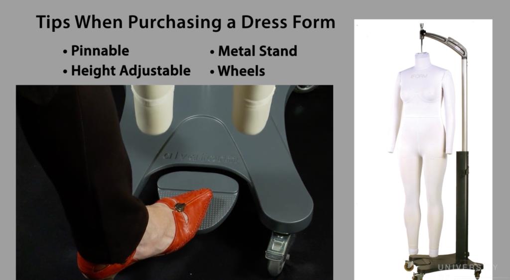 image of adjustable dress form on wheels