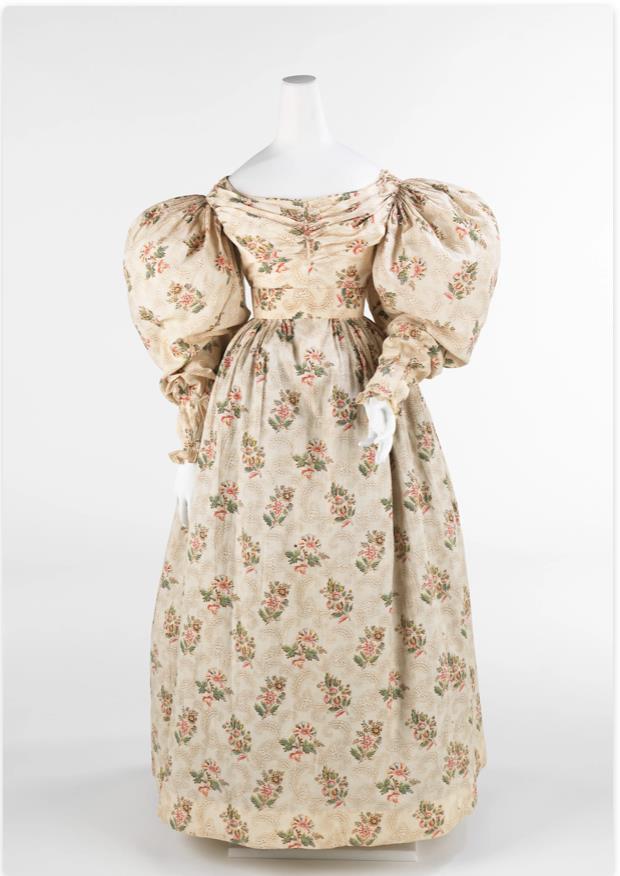 Image of 1832-5 American Cotton Dress Brooklyn Costume Museum at Metropolitan Museum of Art 