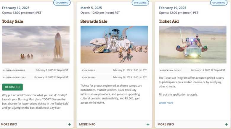 Burning Man 2025 Tickets on Sale Tomorrow!