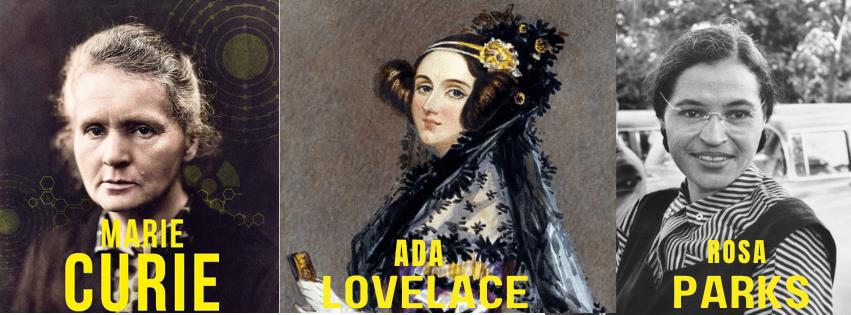 Marie Curie, Ada Lovelace and Rosa Parks image