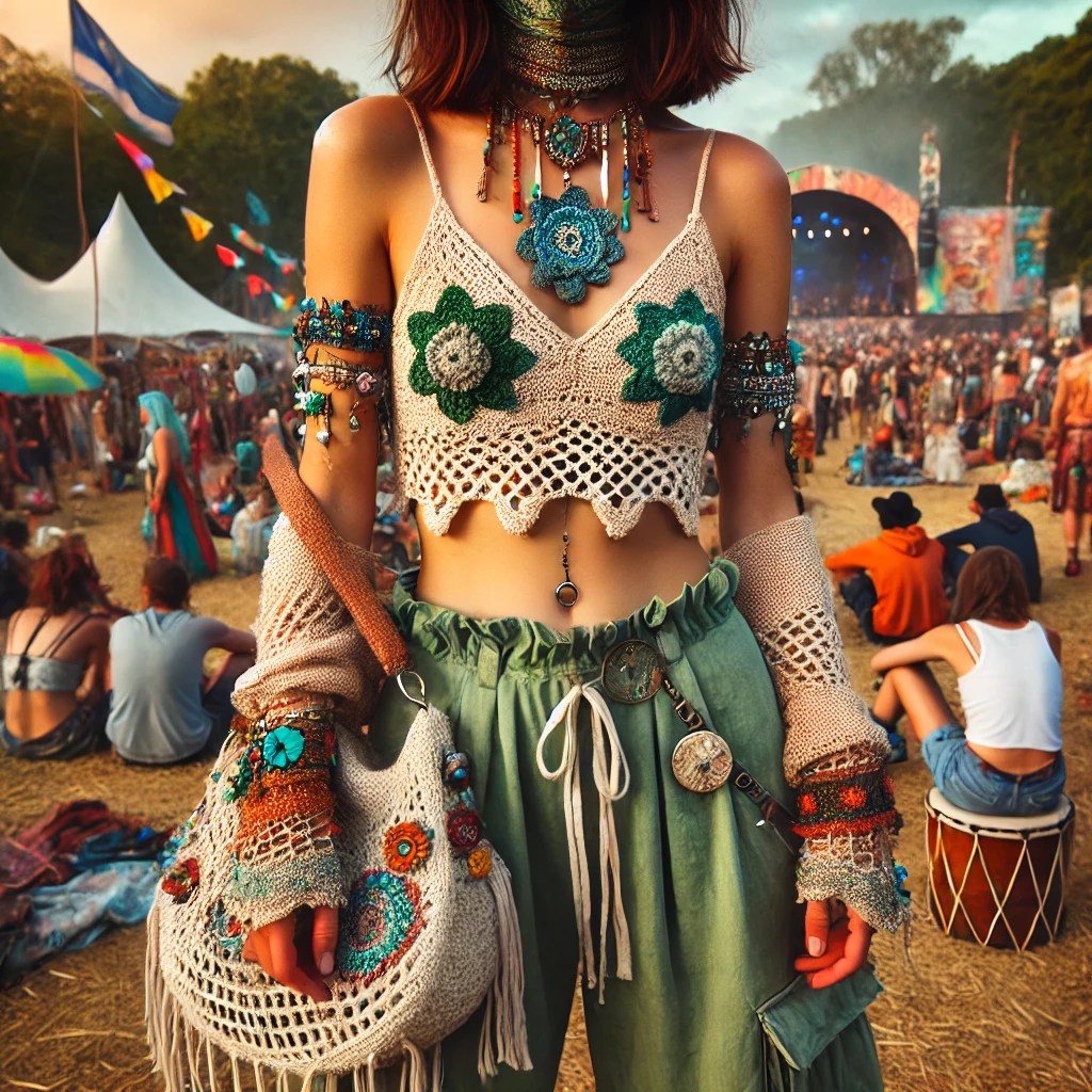 sustainable festival fashion outfit