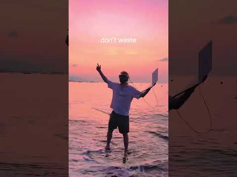 I almost dropped my macbook in the ocean for this 💀🌊 #newmusic