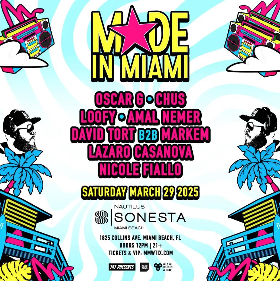 EDMTunes Miami Music Week 2025 Events Guide: Saturday
