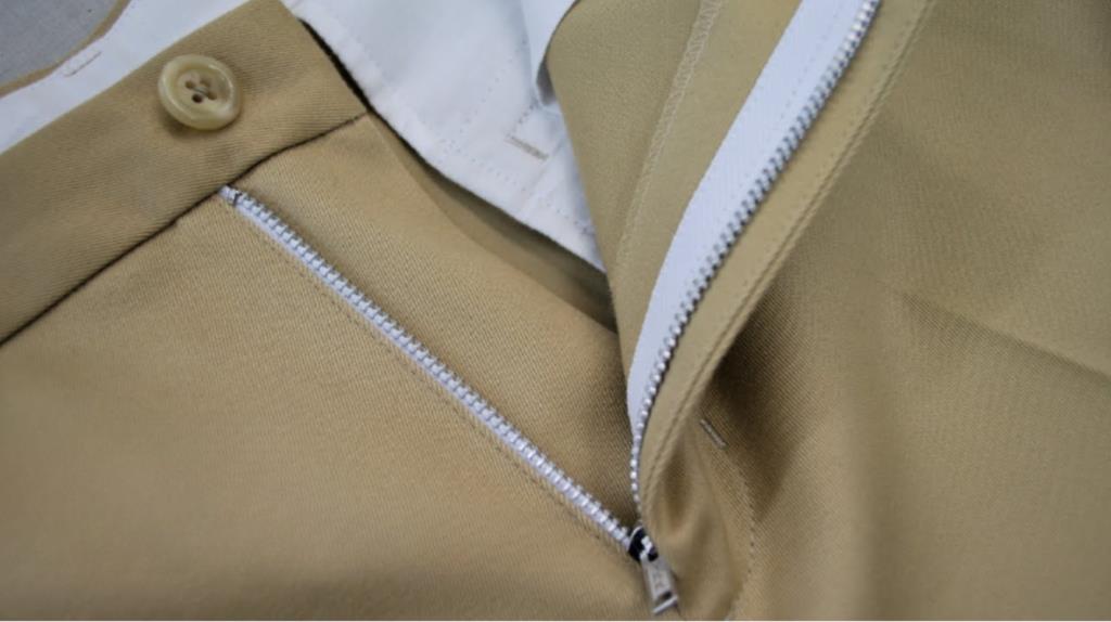 men's contemporary fly front zipper