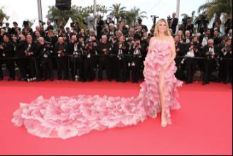 Heidi Klum in Elie Saab - (Image credit: @heidiklum on Instagram)