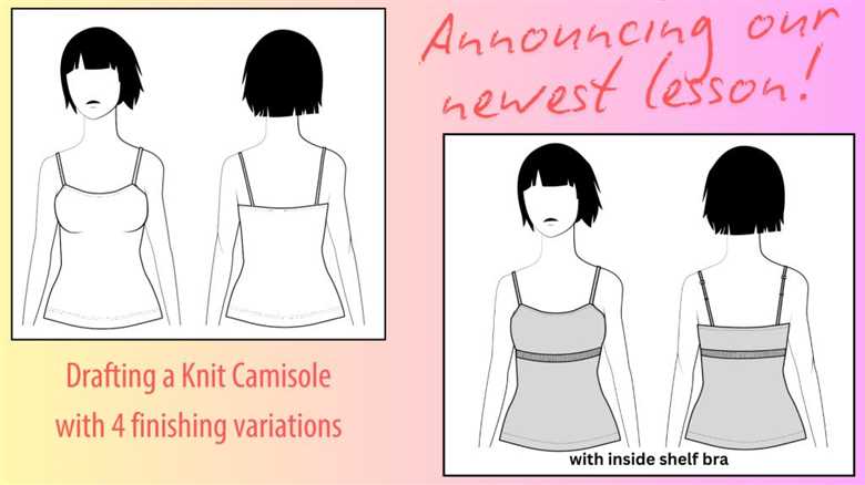 Announcing Our Newest Lesson: Drafting a Knit Camisole