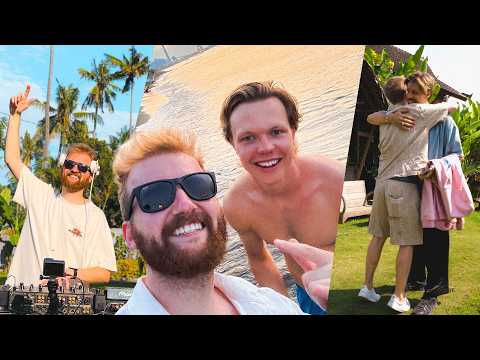 meeting @chrisluno and filming a dj mix + music video in bali 🌴📸