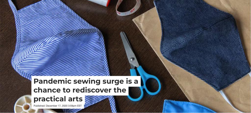 mask making causes surge in home sewing