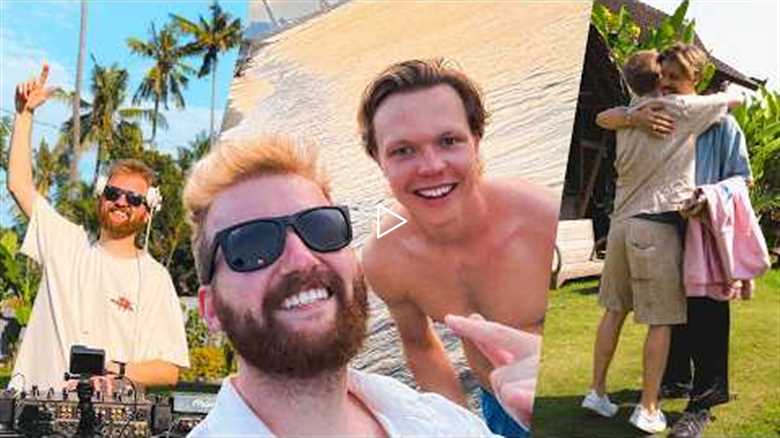 meeting @chrisluno and filming a dj mix + music video in bali 🌴📸