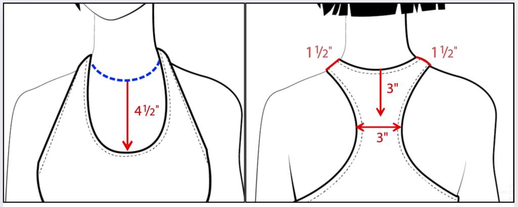 UoF lesson racerback knit tank lesson with measurements